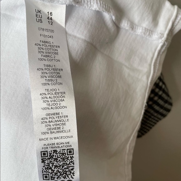 ASOS CURVE GINGHAM COLOR BLOCK TSHIRT DRESS - Picture 6 of 6